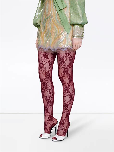 gucci floral tights|Gucci distressed tights.